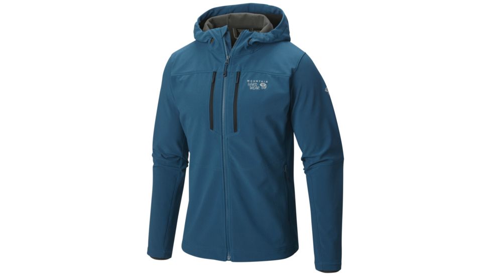 Mountain Hardwear Hooded Hueco Jacket - Mens-Phoenix Blue-Large