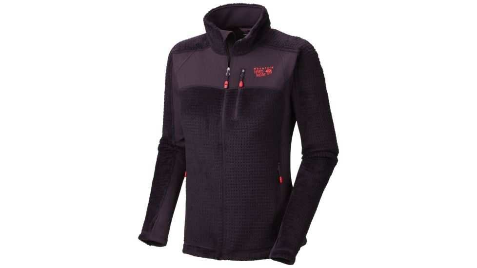 Mountain Hardwear Hoodless Monkey Woman Grid Jacket - Women's-Dark Plum-X-Large