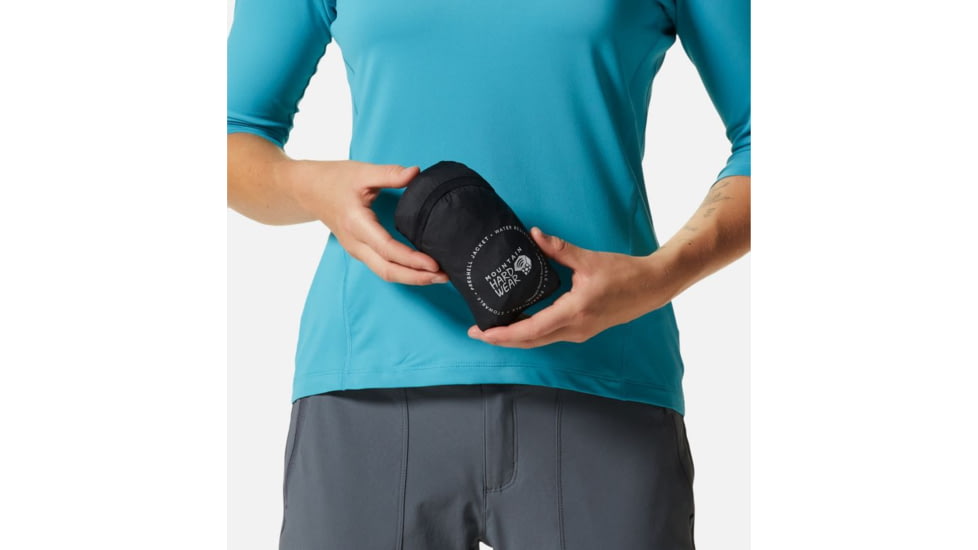 Mountain Hardwear Kor AirShell Full Zip Jacket - Womens, Black, Extra Large, 1985081010-XL