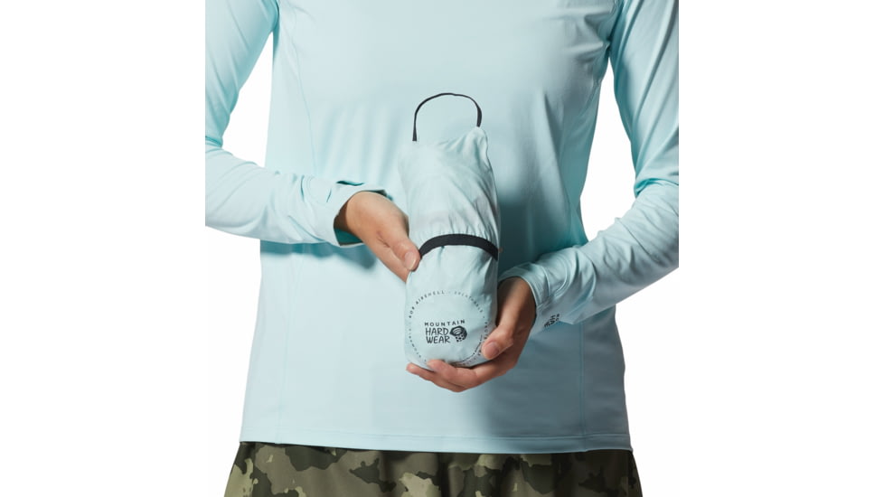 Mountain Hardwear Kor AirShell Full Zip Jackets - Womens, Pale Ice, Extra Large, 1985081428-Pale Ice-XL