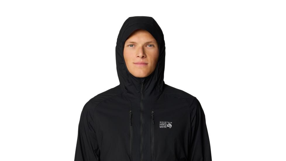 Mountain Hardwear Kor AirShell Hybrid Hooded Jacket - Mens, Black, M, 190423029501
