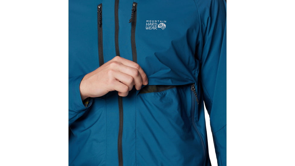 Mountain Hardwear Kor AirShell Hybrid Hooded Jacket - Mens, Dark Caspian, M, 190423029457