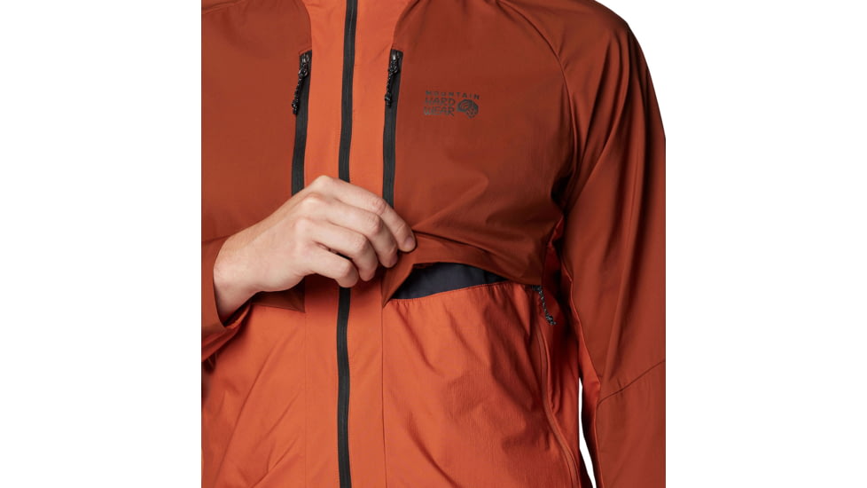 Mountain Hardwear Kor AirShell Hybrid Hooded Jacket - Mens, Iron Oxide, Raw Carnelian, S, 190423029419