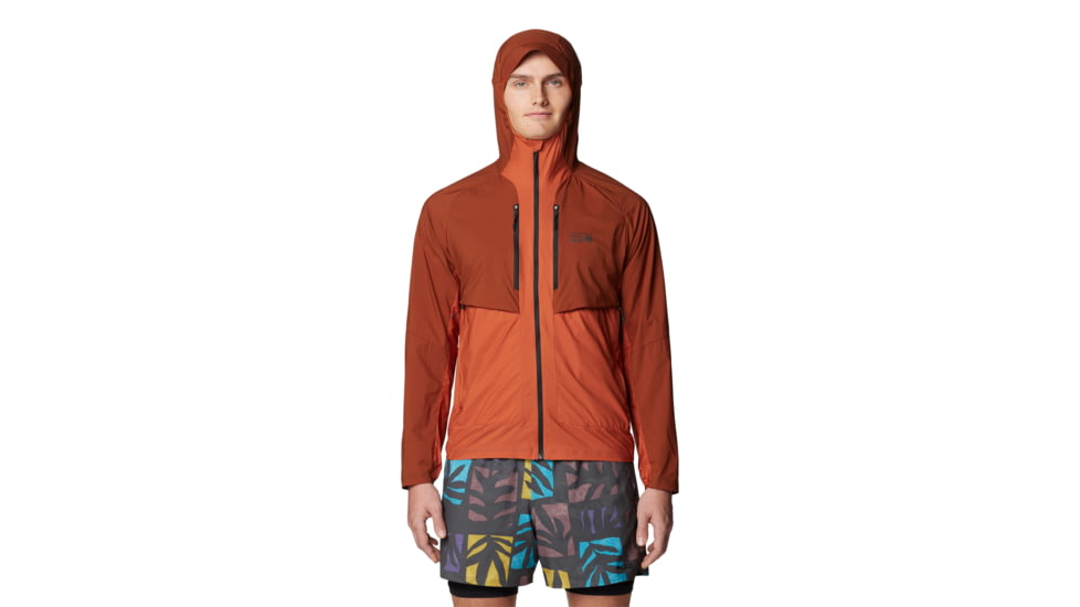 Mountain Hardwear Kor AirShell Hybrid Hooded Jacket - Mens, Iron Oxide, Raw Carnelian, S, 190423029419