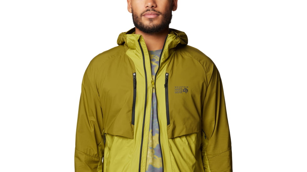 Mountain Hardwear Kor AirShell Hybrid Hooded Jacket - Mens, Vetiver, Moon Moss, L, 190423029549