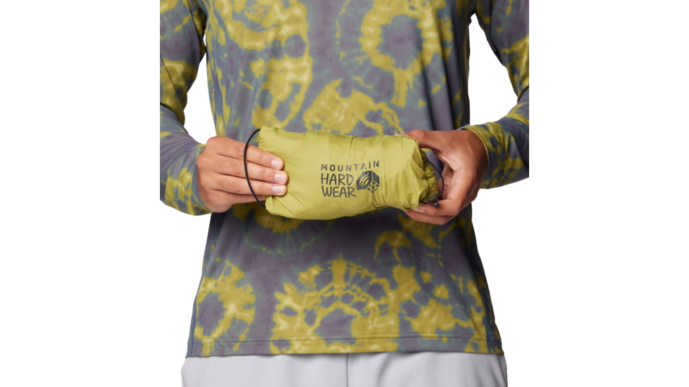 Mountain Hardwear Kor AirShell Hybrid Hooded Jacket - Mens, Vetiver, Moon Moss, L, 190423029549