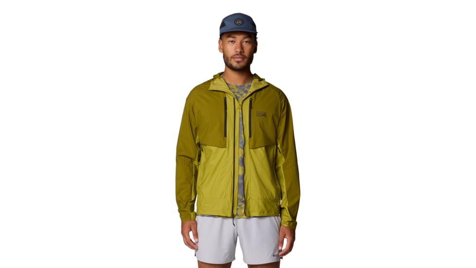 Mountain Hardwear Kor AirShell Hybrid Hooded Jacket - Mens, Vetiver, Moon Moss, L, 190423029549