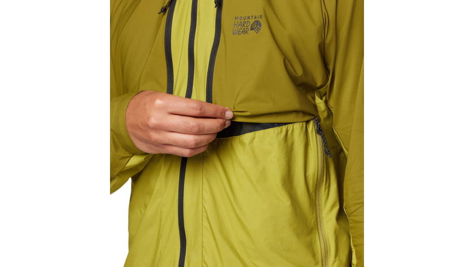 Mountain Hardwear Kor AirShell Hybrid Hooded Jacket - Mens, Vetiver, Moon Moss, L, 190423029549