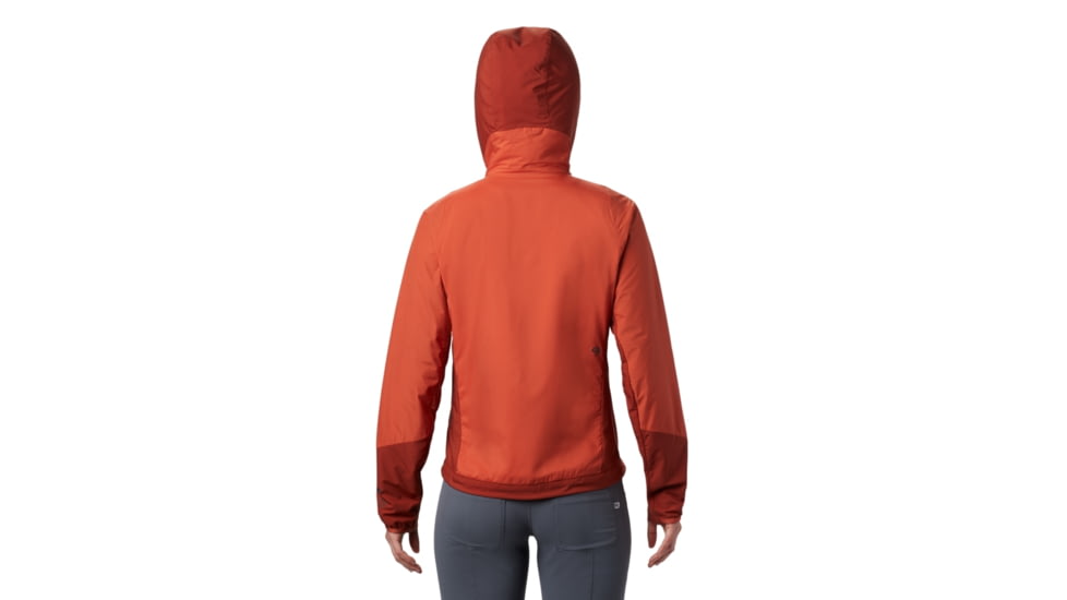 Mountain Hardwear Kor Cirrus Hybrid Hoody - Womens, Dark Clay, Medium, 1879911840-M