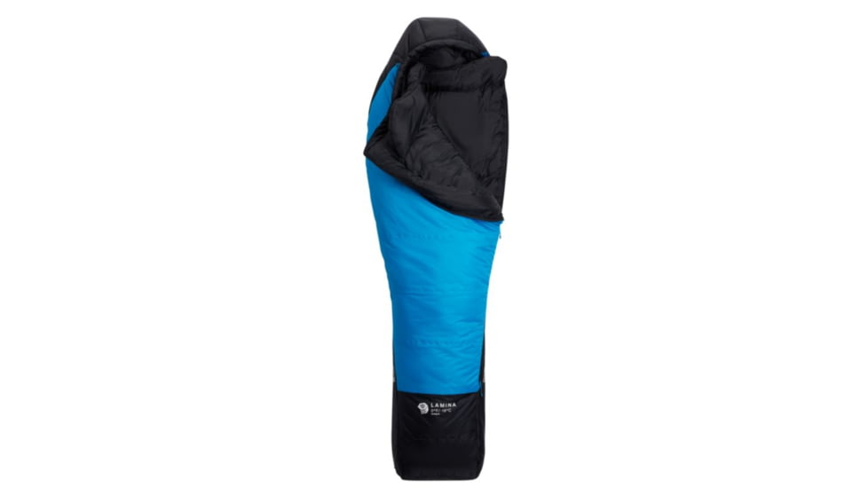 Mountain Hardwear Lamina 0F/-18C Sleeping Bag, Electric Sky, Short, RH, OS8144434-SHT-RH