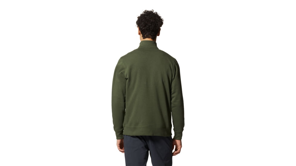 Mountain Hardwear Logo 1/4 Zip - Mens, Surplus Green, Large, 2016801347-Surplus Green-L