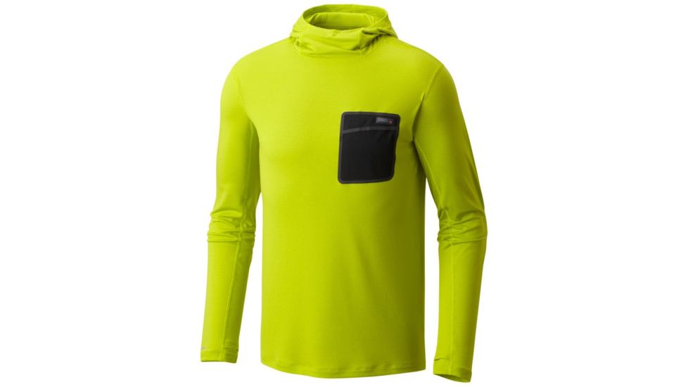 Mountain Hardwear Metonic Long Sleeve Hoody - Men's, Fresh Bud, XXL 1778831364-XXL