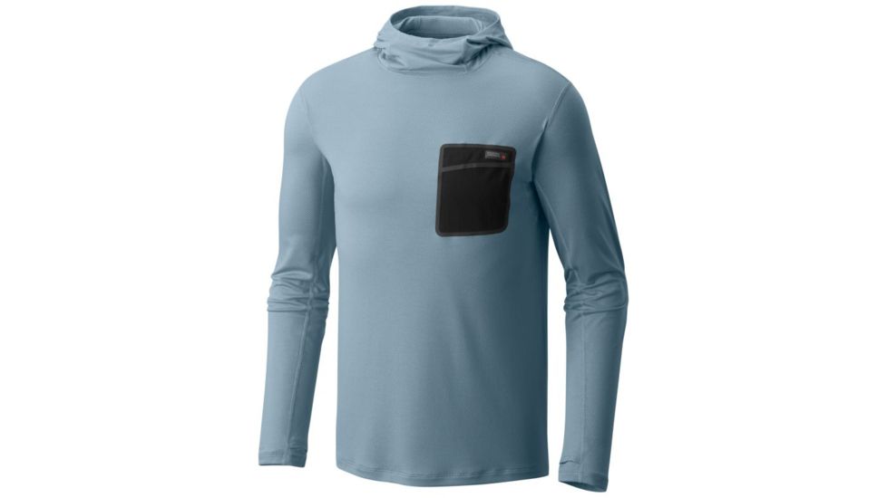 Mountain Hardwear Metonic Long Sleeve Hoody - Men's, Blue Granite, XXL 1778831404-XXL
