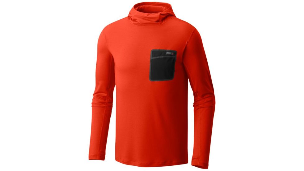 Mountain Hardwear Metonic Long Sleeve Hoody - Men's, State Orange, S 1778831842-S
