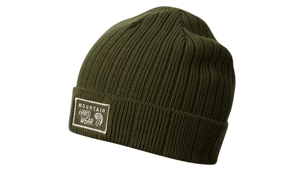 Mountain Hardwear MHW Logo Beanie Hat, Surplus Green, One Size, 1796571347-O/S