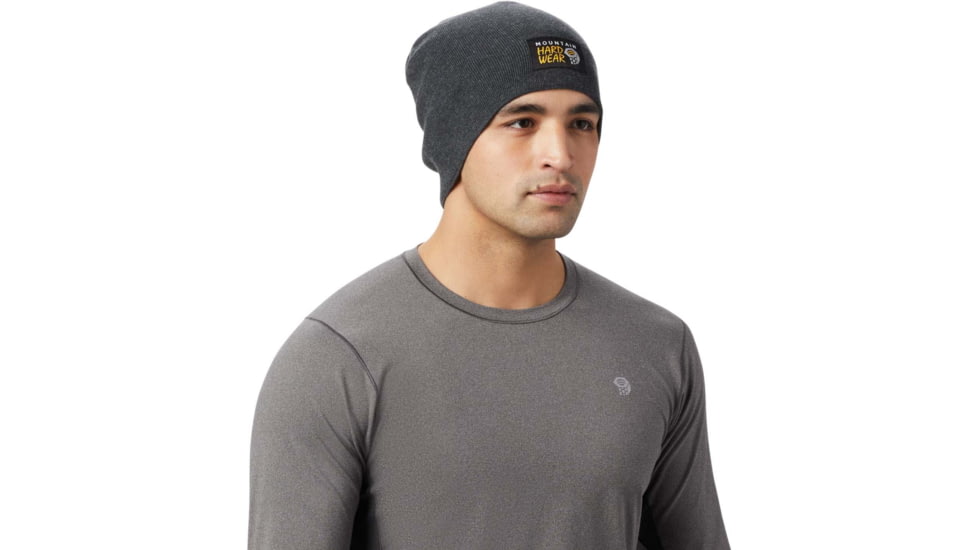 Mountain Hardwear MHW Logo Beanie - Unisex, Dark Storm, One Size, OU8266004-O/S