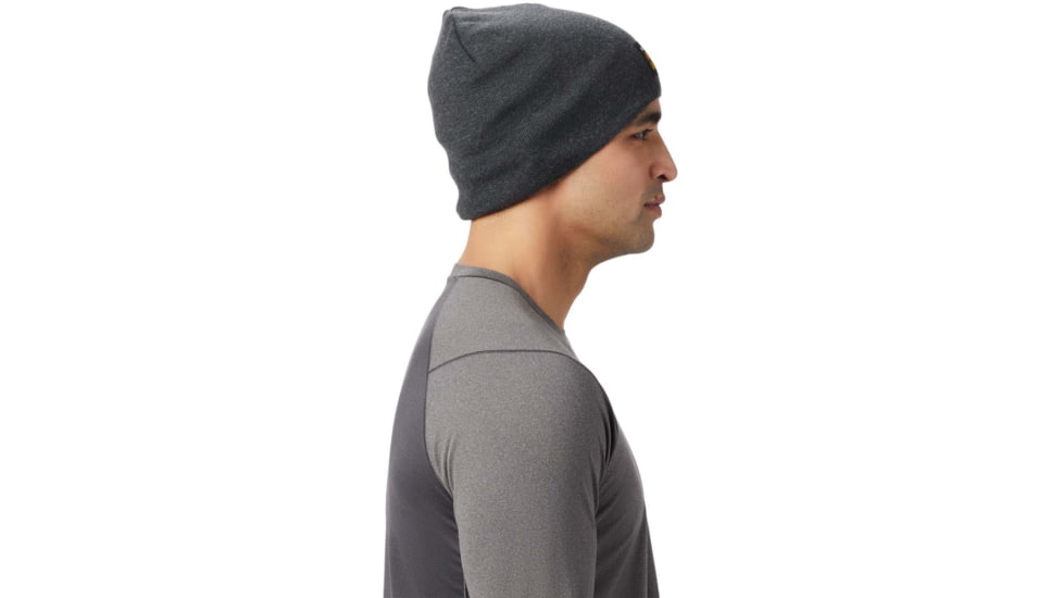 Mountain Hardwear MHW Logo Beanie - Unisex, Dark Storm, One Size, OU8266004-O/S
