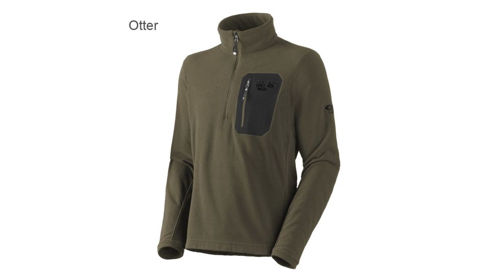 Mountain Hardwear Micro Grid Zip T - Jungle-X-Large