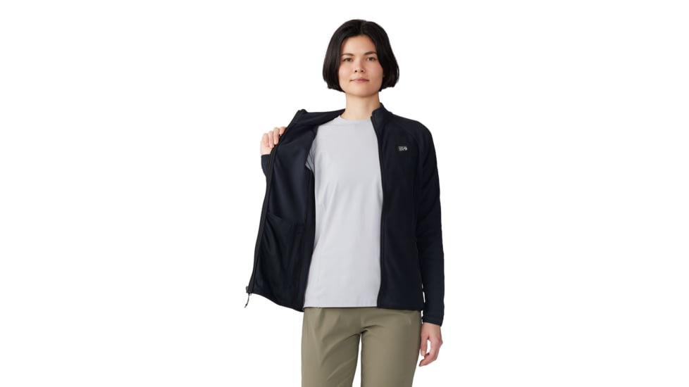 Mountain Hardwear Microchill Full Zip Jacket - Women's, Black, M, 2104881-010-M