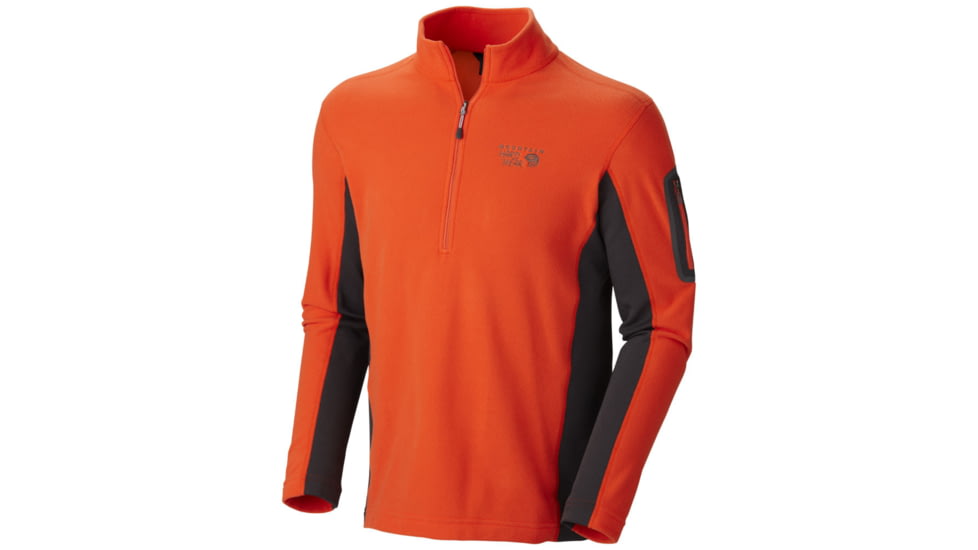 Mountain Hardwear Microstretch Zip-T - Men's-State Orange-X-Large
