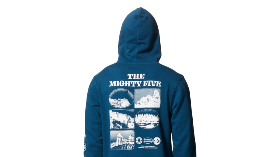 Mountain Hardwear Mighty Five Pullover Hoody - Mens, Dark Caspian, Small, 2004281418-Dark Caspian-S