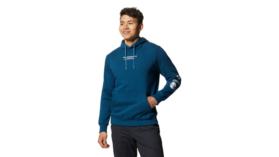Mountain Hardwear Mighty Five Pullover Hoody - Mens, Dark Caspian, Small, 2004281418-Dark Caspian-S