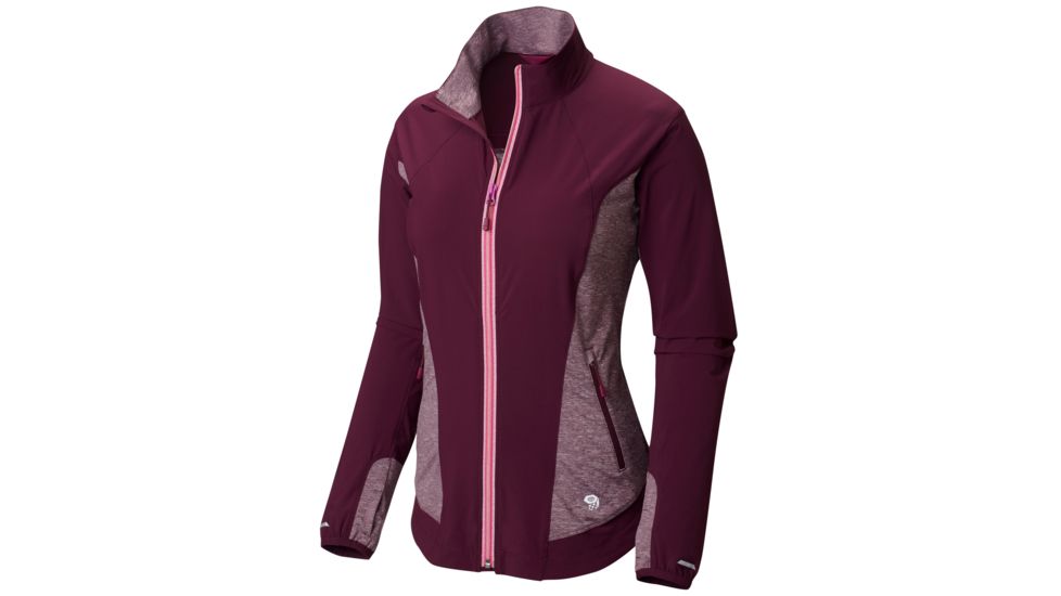 Mountain Hardwear Mighty Power Hybrid Jacket - Womens-Purple Dahlia/Purple Dahlia-Large