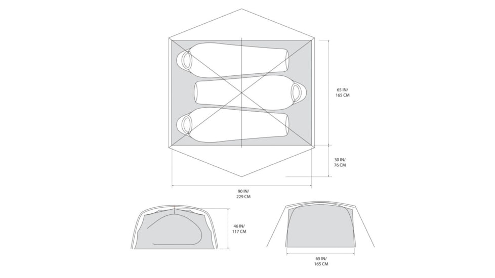 Mountain Hardwear Mineral King 3 All Season Tent, Glacial, XSxL, 190423018147