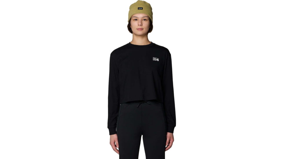 Mountain Hardwear MHW Box Logo LS Crop - Womens