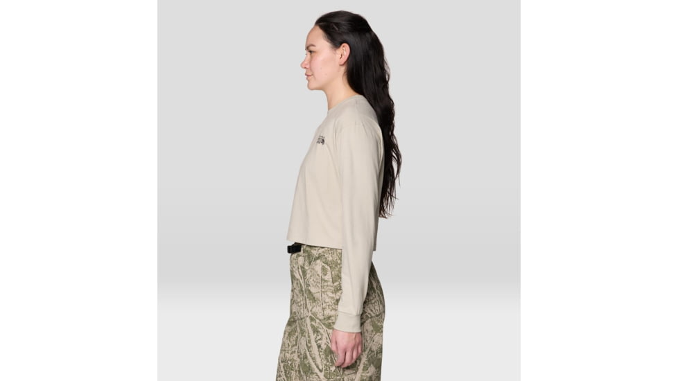 Mountain Hardwear MHW Box Logo LS Crop - Womens
