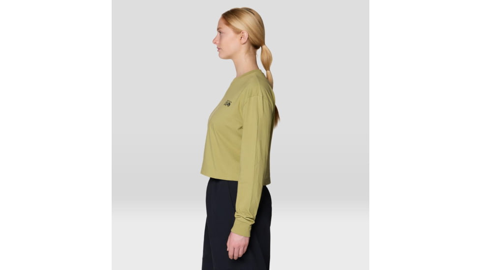 Mountain Hardwear MHW Box Logo LS Crop - Womens