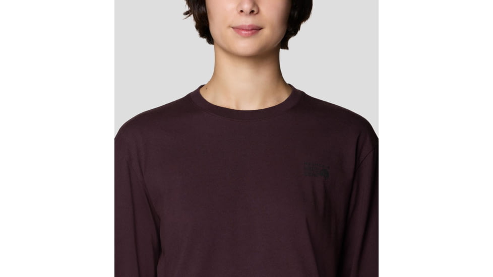 Mountain Hardwear MHW Box Logo LS Crop - Womens