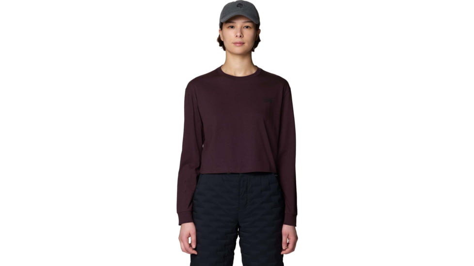 Mountain Hardwear MHW Box Logo LS Crop - Womens