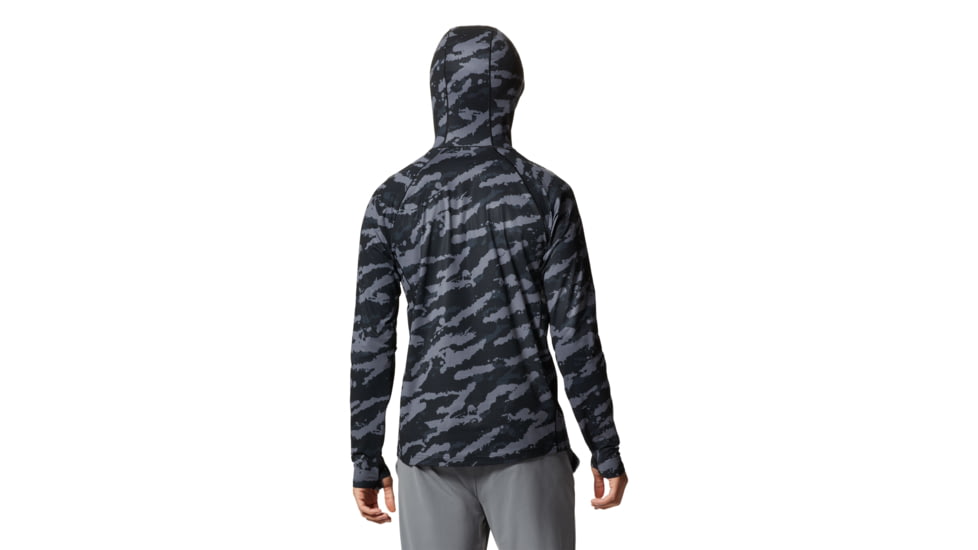 Mountain Hardwear Mountain Stretch Hoody - Mens, Black Paintstro, Large, 1942321011-BL
