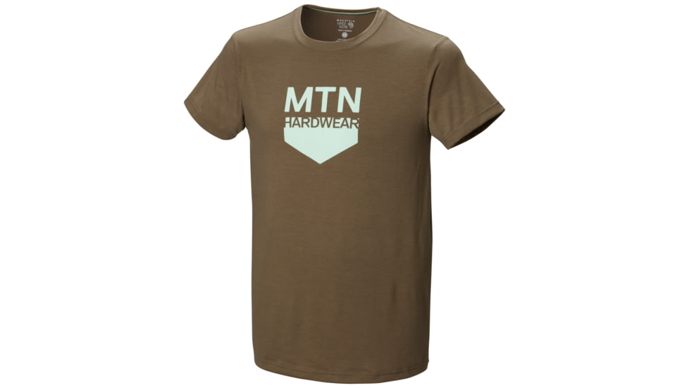 Mountain Hardwear MTN Corner Short Sleeve T - Men's-Stone Green-Small