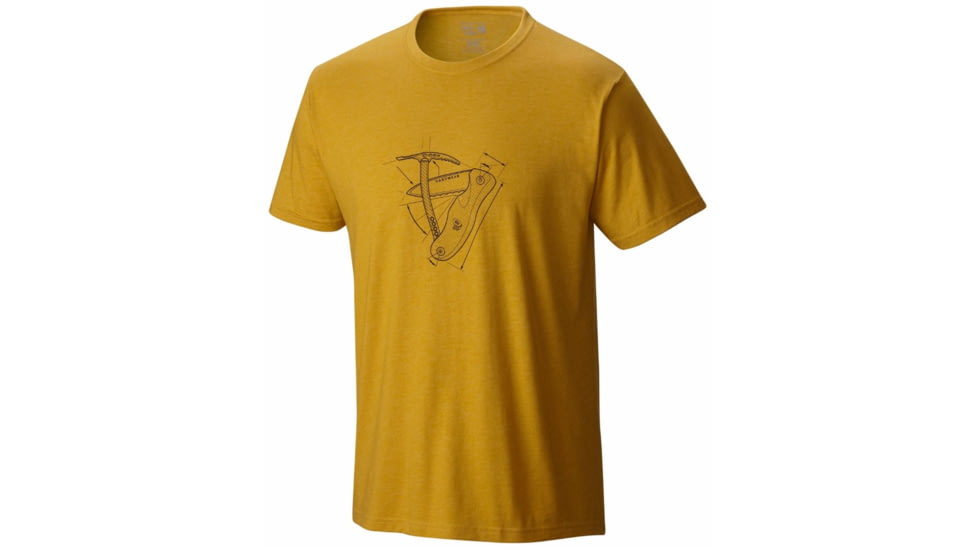 Mountain Hardwear Multi Tool Short Sleeve T - Men's-Heather Inca Gold-XX-Large