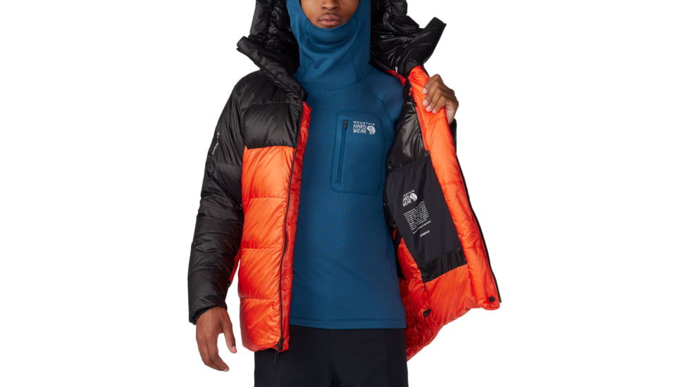 Mountain Hardwear Phantom Belay Down Parka - Men's, State Orange, Black, S, 2092281-842-S