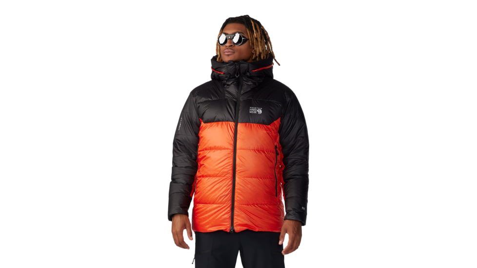 Mountain Hardwear Phantom Belay Down Parka - Men's, State Orange, Black, S, 2092281-842-S