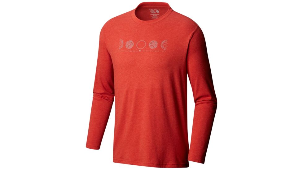 Mountain Hardwear Phases of the Space Station Long Sleeve, Heather Dark Fire, XXL, 1792821699-XXL