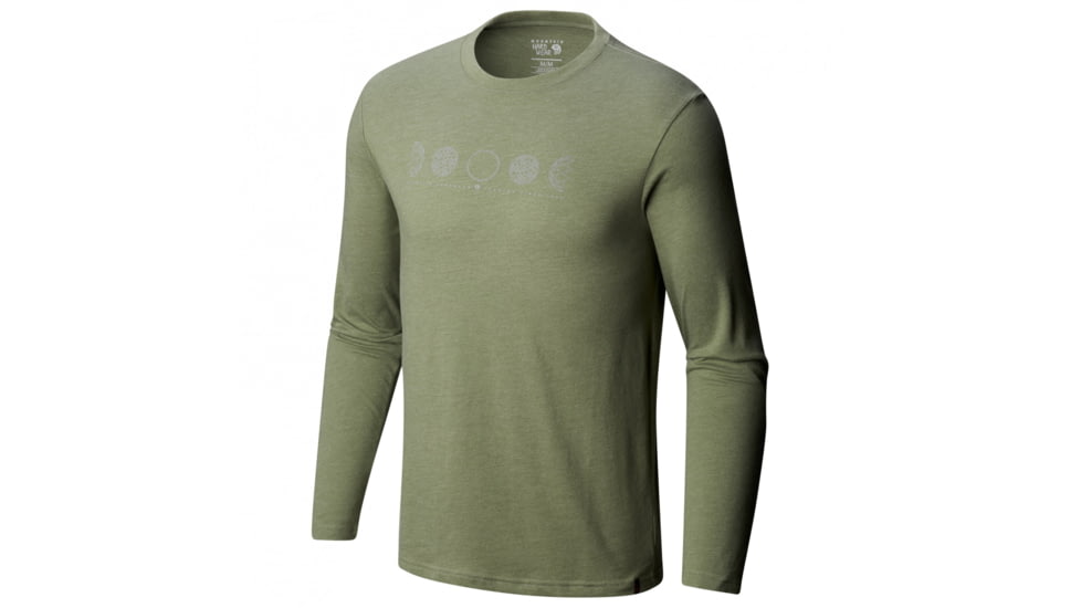 Mountain Hardwear Phases of the Space Station Long Sleeve, Heather Green Fade, XXL, 1792821394-XXL