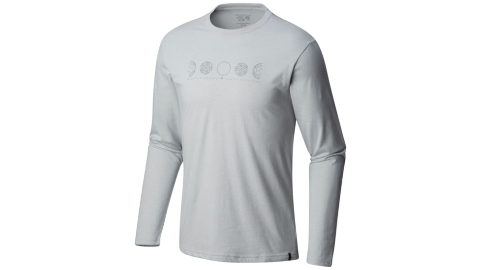 Mountain Hardwear Phases of the Space Station Long Sleeve, Heather Grey Ice, XXL, 1792821064-XXL