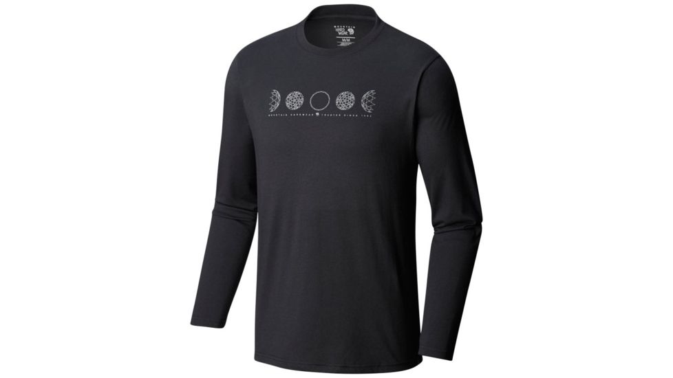 Mountain Hardwear Phases of the Space Station Long Sleeve Shirt - Mens, Black, Medium, 1792821010-M
