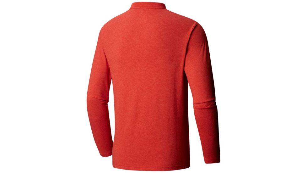 Mountain Hardwear Phases of the Space Station Long Sleeve Shirt - Mens, Heather Dark Fire, Large, 1792821699-L