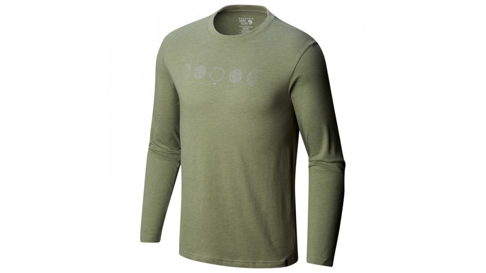 Mountain Hardwear Phases of the Space Station Long Sleeve Shirt - Mens, Heather Green Fade, Small, 1792821394-S