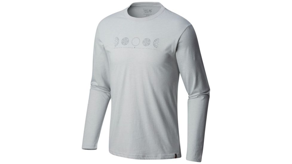 Mountain Hardwear Phases of the Space Station Long Sleeve Shirt - Mens, Heather Grey Ice, Medium, 1792821064-M