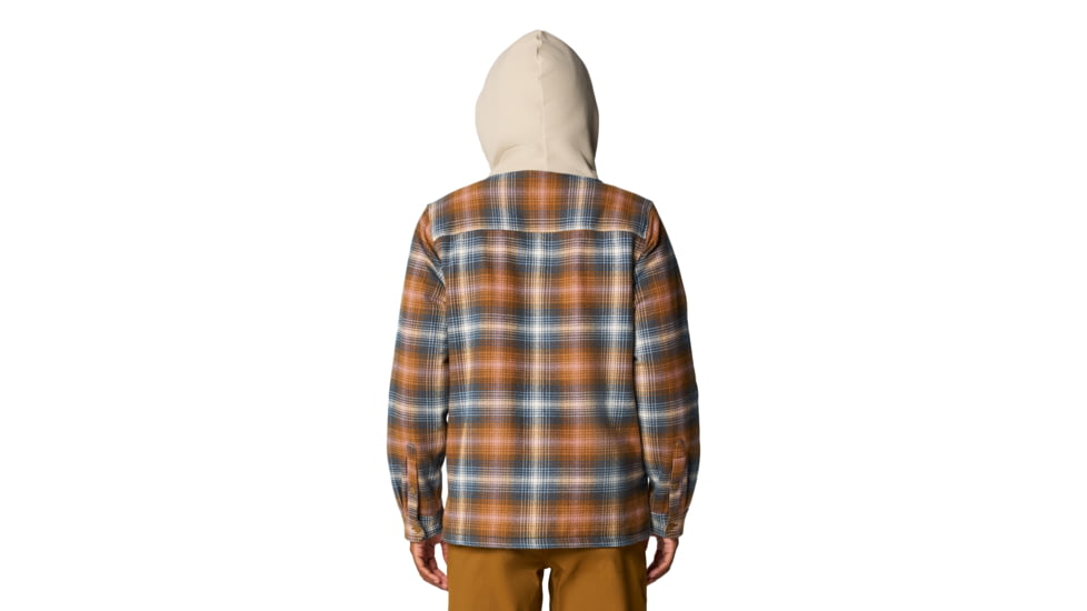 Mountain Hardwear Plusher Microchill Lined Shirt - Men's, Golden Brown Ombre Buffalo Check Print, Large, 2079671233-L