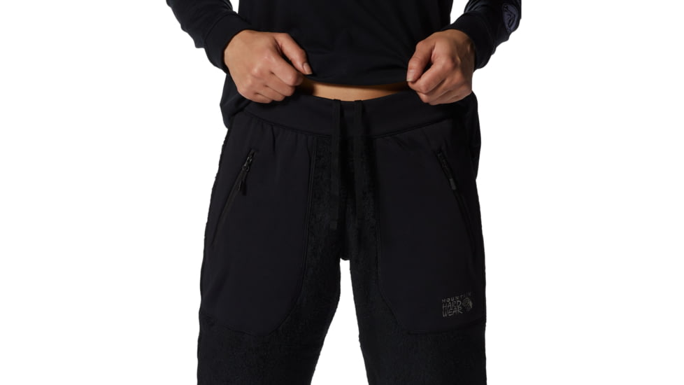 Mountain Hardwear Polartec High Loft Pant - Womens, Black, Medium, Regular, 1898201090-Black-M-R