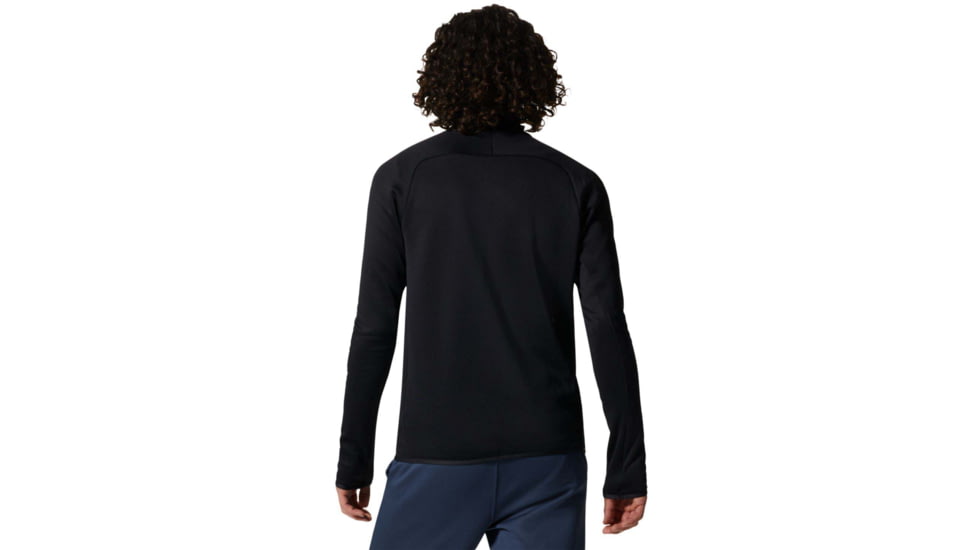 Mountain Hardwear Polartec Power Stretch M FZ - Mens, Black, Large, 1993441010-L
