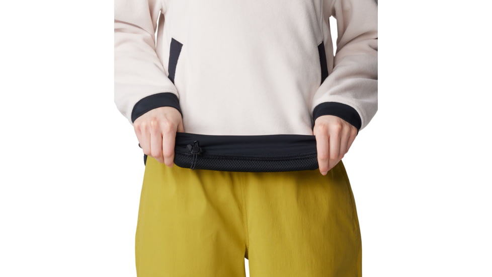 Mountain Hardwear Powder Maven Fleece Pullover Hoody - Women's, Talc, Small, 2077671170-S