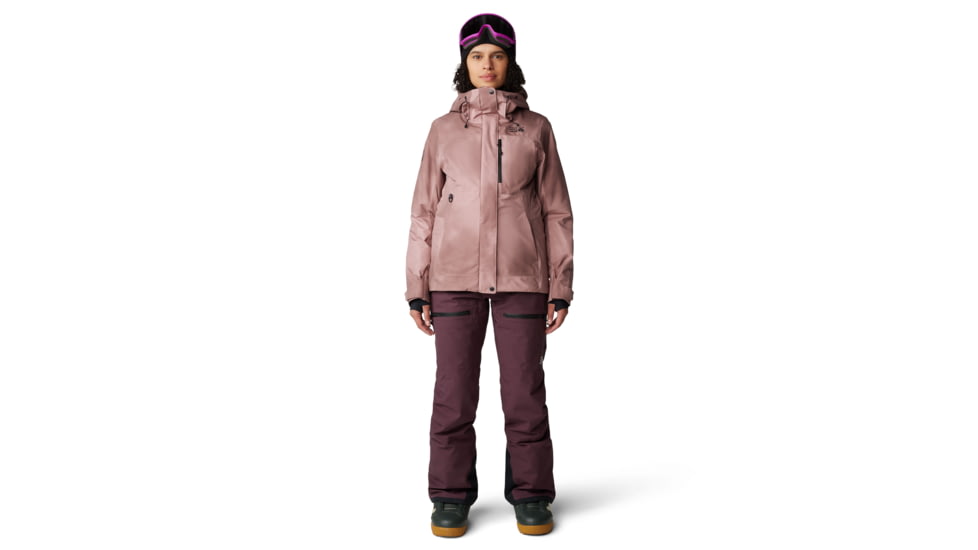 Mountain Hardwear Powder Maven Jacket - Womens, Smoky Quartz Vapors Print, Large, 2092901643-L
